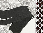 Aric Obrosey, Painting and Lace VI detail 1