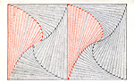 Jessica Rosner, Ruled Unruled with Red Pencil (Pinwheel)