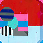 Deborah Zlotsky, Couple, Blue and Pink Striped