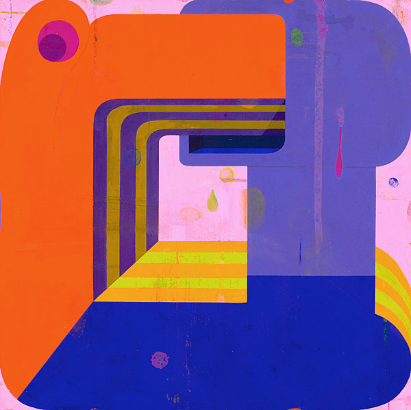 Couples: Blue and Orange in Pink  DZL10063