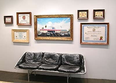 George Nelson Sling Sofa with diplomas