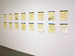 Jean Lowe, Installation view of Doctor's Notes