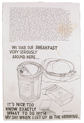 Untitled (We Take our Breakfast...)